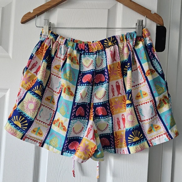 Cynthia Rowley Small Shorts Sleepwear Loungewear Pajama's Set Cropped PJ's  #98 - Picture 7 of 10